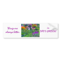 dad's flowers bumper sticker