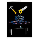 Dad's home improvement projects handyman card
