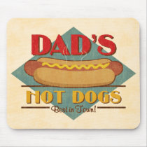 Dad's Hot Dogs mousepads