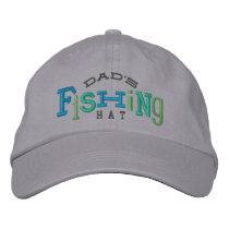 Dad's Lucky Fishing Embroidery Hat