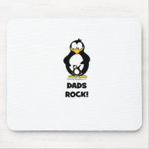 Dads Rock Penguin Mousepad