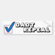 DADT Repeal Bumper Sticker