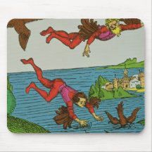 Daedalus and Icarus, 15th century Mouse Pads