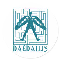 Daedalus Round Sticker