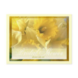 daffodil shower announcement postcards