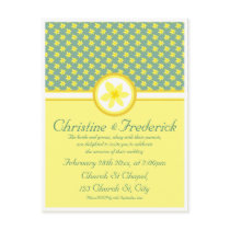 Daffodil Wedding, invitation postcard