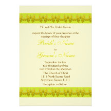 Daffodil Wedding Personalized Invitations