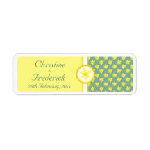Daffodil Wedding, souvenir labels