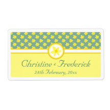 Daffodil Wedding, souvenir labels