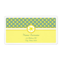 Daffodil Wedding, wedding shipping labels