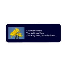Daffodils Address Labels custom Daffodil Flowers