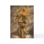 Daffodils in a Burlap Vase Card