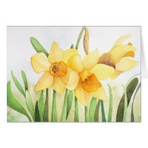 Daffodils Thank You card