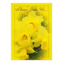 Daffodils Wedding II Personalized Invitation