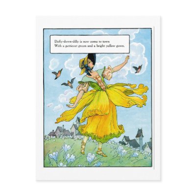 Daffy-Down-Dilly Post Card by LabelMeNostalgic