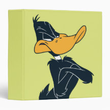 Daffy Duck with Arms Crossed 3 Ring Binders