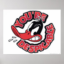 Daffy Duck - You're Despicable Poster