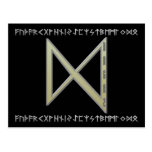 Dagaz Rune gold Postcards