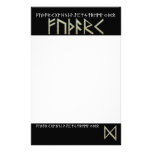 Dagaz Rune gold Stationery Paper