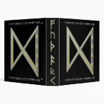 Dagaz Rune gold Vinyl Binder