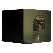 Dagger handle in the form of a horse's head vinyl binder