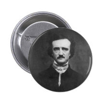 Daguerreotype of Edgar Allan Poe by C.T. Tatman Pinback Button