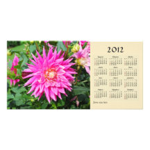 Dahlia 2012 Calendar Photo Card