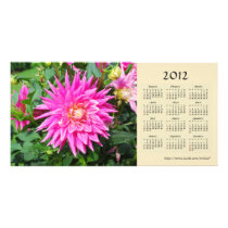 Dahlia 2012 Calendar Photo Card