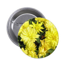 Dahlia Flowers Button