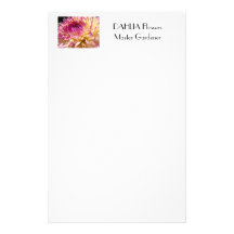 DAHLIA FLOWERS Stationery MASTER GARDENER Gifts