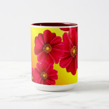 Dahlia Red Flower Mug