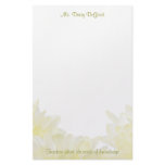 Dahlia White Flower Teacher Stationery Paper