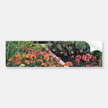Dahlias, gladiolus, ligularia, coreopsis, miscanth bumper sticker