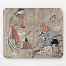 Daikoku et courtisane par Okumura, Masanobu Ukiyoe Tapis De Souris