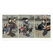 Daily Japanese Life circa 1800's Business Card Templates