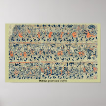 Daimyo procession Ukiyoe Print