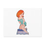 Dainties Stockings Redhead Post Card