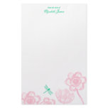 Dainty Dragonfly Stationery in pink