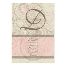 Dainty in Pink Chubby Business Card