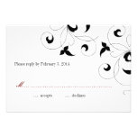 Dainty Vine Wedding Invitation RSVP