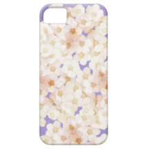 dainty  white flowers iPhone 5 covers