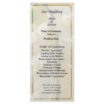 Dainty White Orchids Wedding Program Rack Card Design