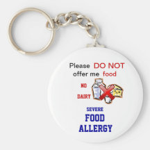 Dairy Allergy Allert Keychain