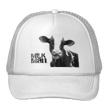 Dairy Cow - Black and White Dairy Calf Mesh Hats