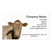 Dairy Cow Business Card