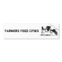 DAIRY COW, PENCIL ART BUMPER STICKER