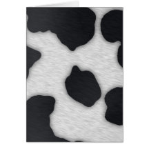 Dairy Cow Print Greeting Cards