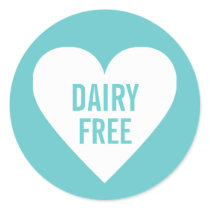 Dairy Free Allergy Safe Culinary Label Stickers