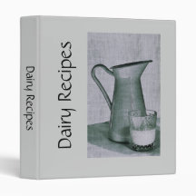 Dairy recipes binder