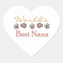 Daisies and Roses Best Nana Gifts Stickers